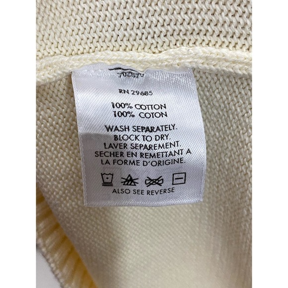 Pendleton Vintage heavy Knit Sweater Made in Japan Cream Beige XL - Picture 13 of 13